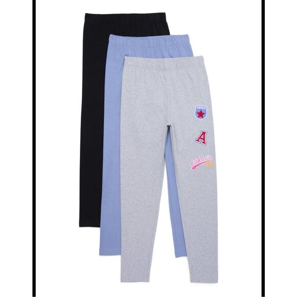 Star Ride Girls 3 Pack of Leggings Size Medium 10/12 New - Picture 1 of 4